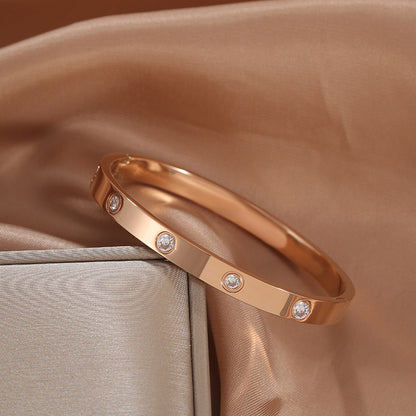 Classic Swarovski Bracelet in Rose Gold (18K Gold Plated)