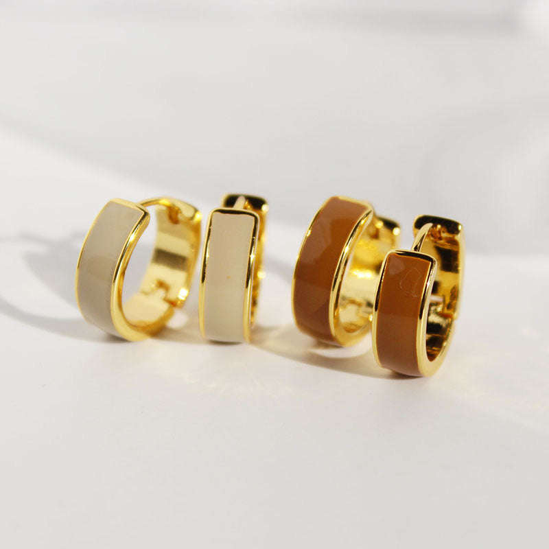 Brass Hoop Earring (24K Gold Plated)