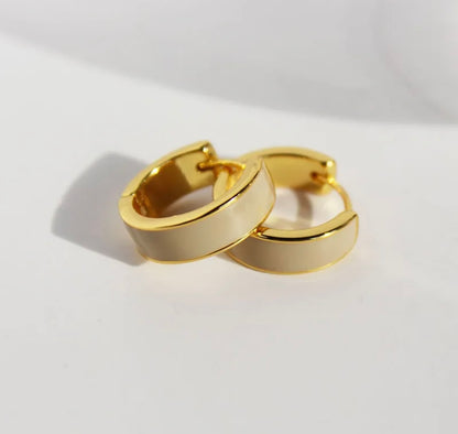 Brass Hoop Earring (24K Gold Plated)